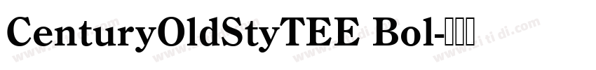 CenturyOldStyTEE Bol字体转换